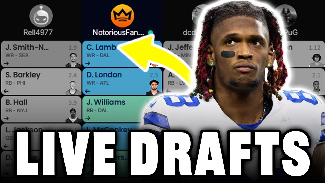 A LIVE Expert 2026 Fantasy Football Draft