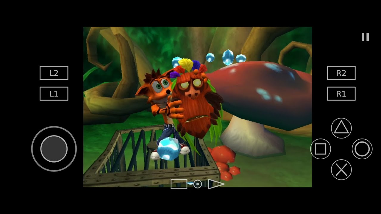 لعبة crash of the titans على الهاتف محاكي aetherSX2