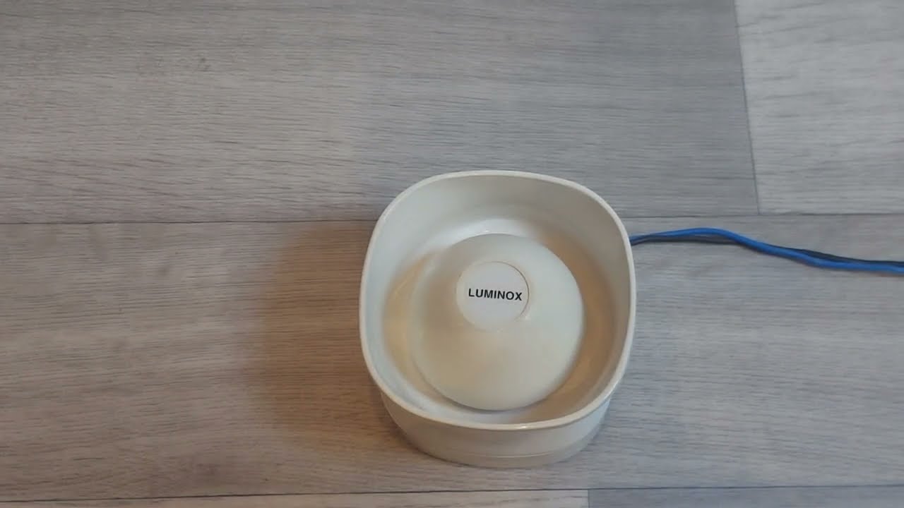 Présentation et test d'une sirène luminox. 