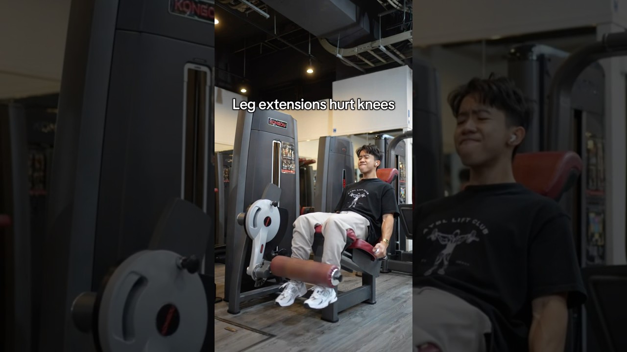 Leg extensions hurting knees? DO THIS