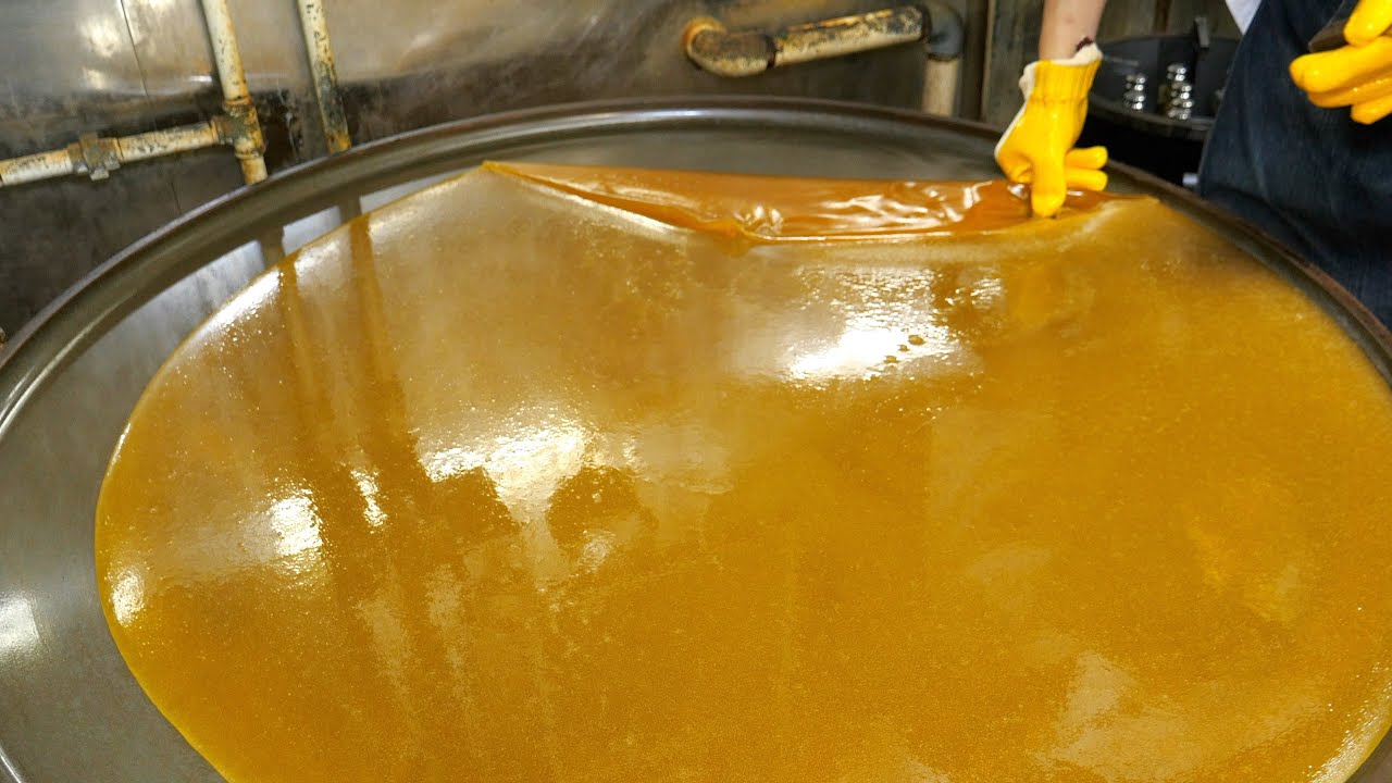 【製造風景】とんとこ飴の作り方／How to make Japanese traditional candy