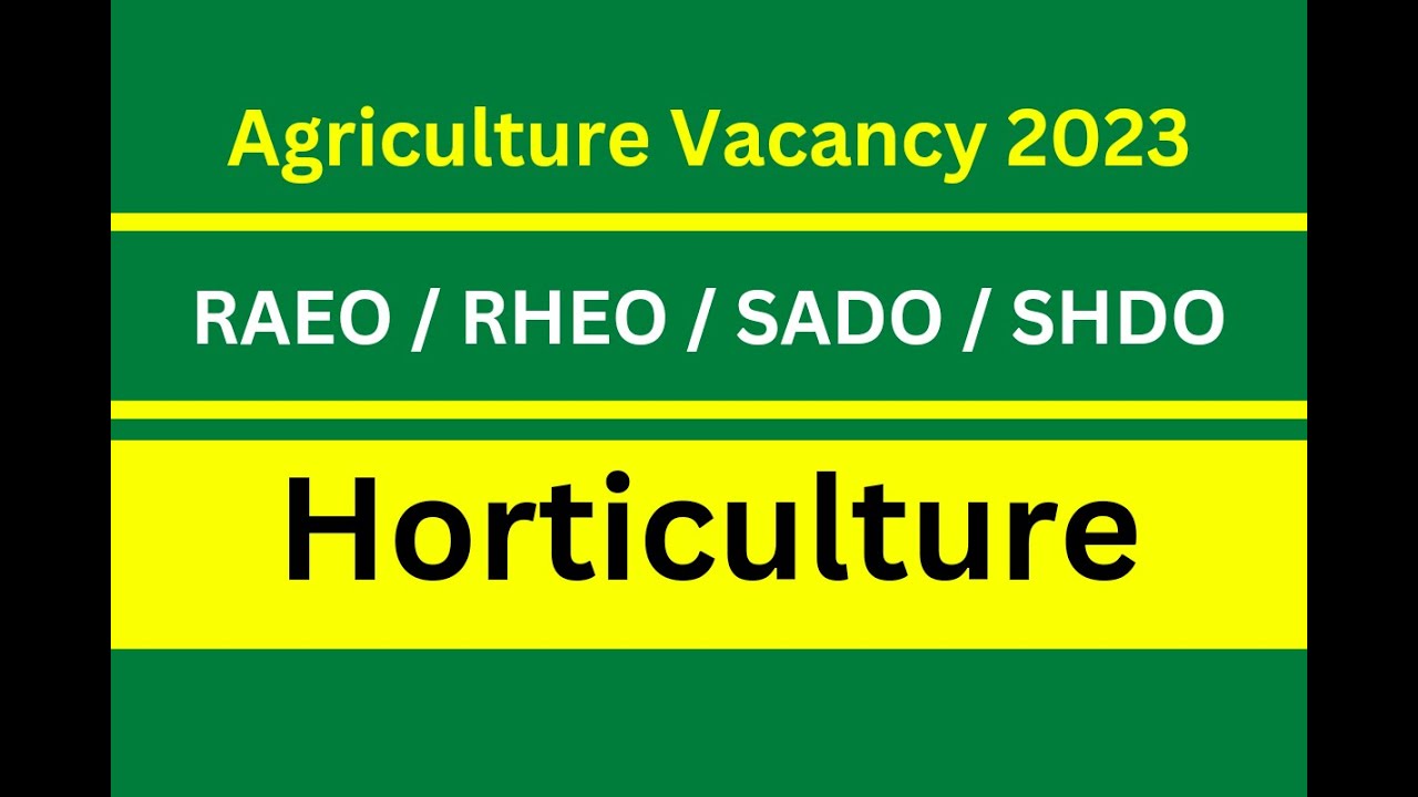 RAEO / SADO 2023 (Horticulture)