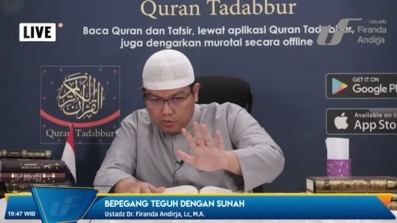 Hadist Arbain AN Nawaiwi ke 28 : Berpegang Teguh Dengan Sunah, Ust DR. Firanda Andirdja, Lc, MA