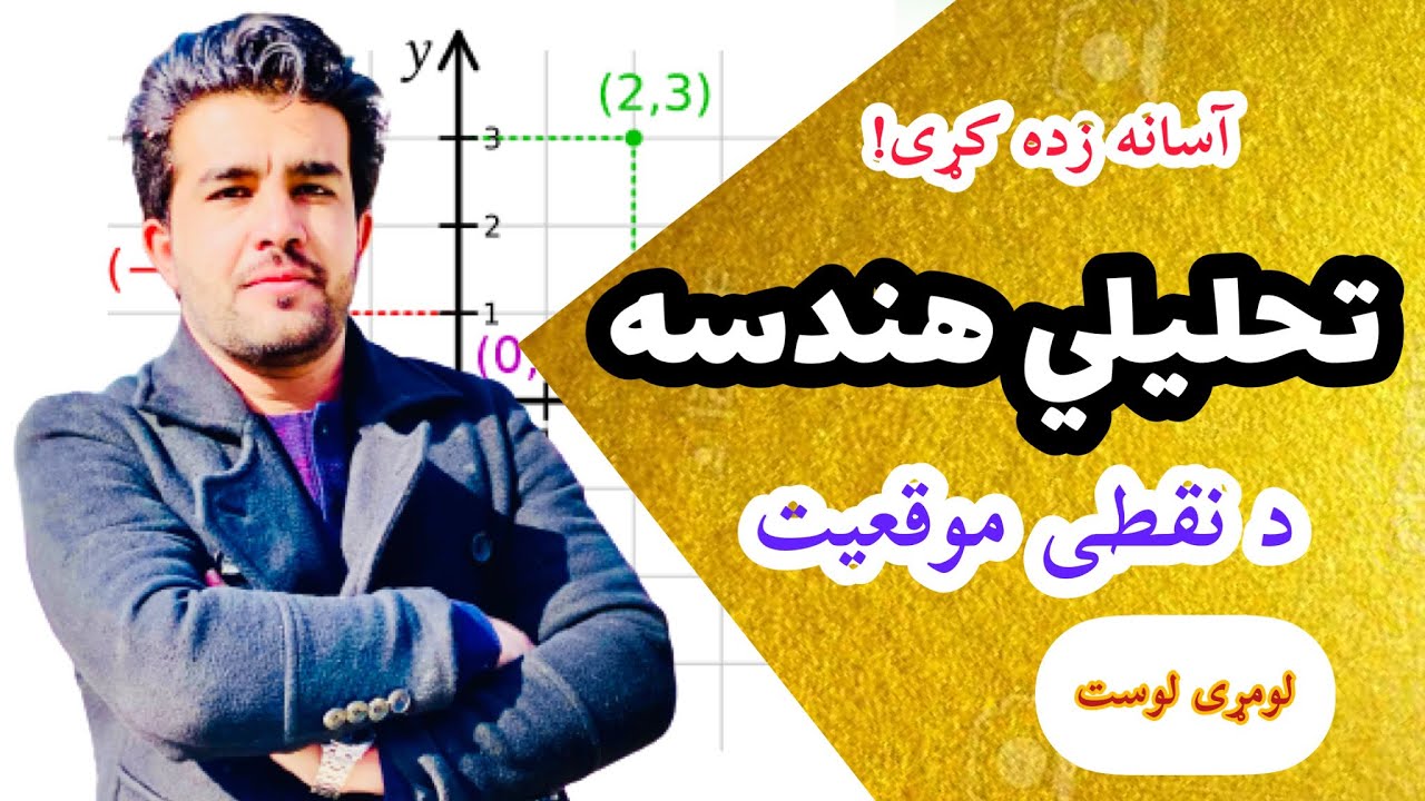 تحلیلي هندسه په پښتو ژبه ۱ لوست، د یوه ټکي ځای ټاکل په دستګاه کی د استاد ډاکټر وحیدالله شینواري سره
