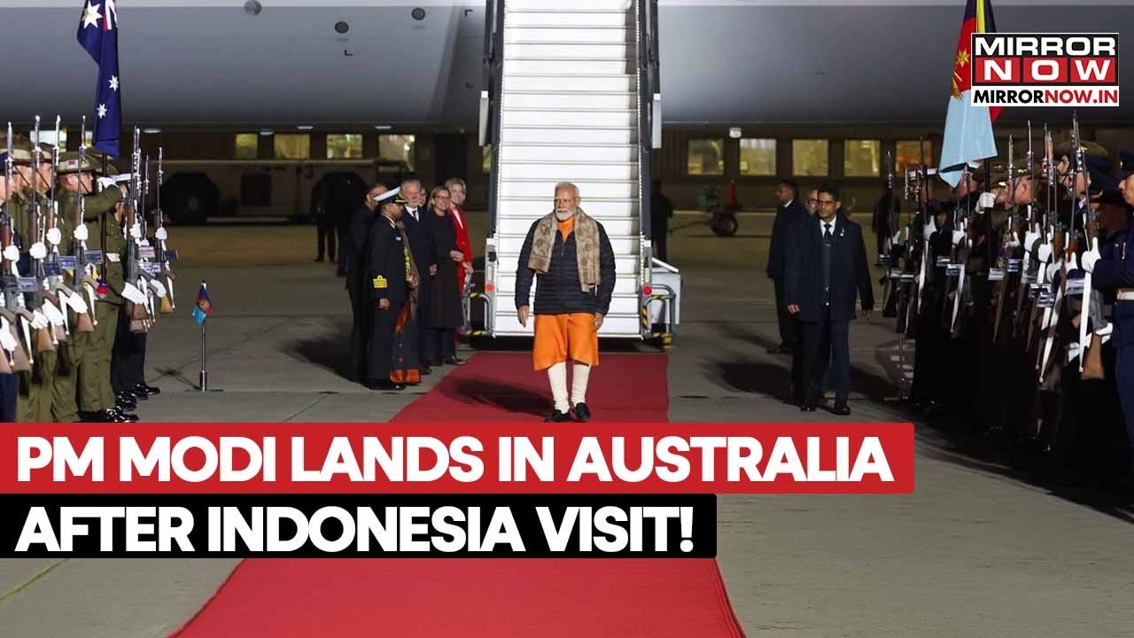 PM Modi Arrives in Melbourne as Three-Nation Diplomatic Tour Enters Crucial Australia Leg