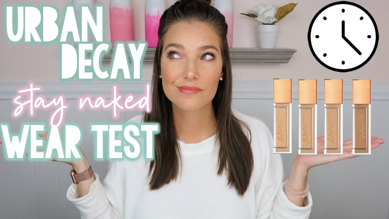 URBAN DECAY STAY NAKED FOUNDATION WEAR TEST + REVIEW | Sarah Brithinee