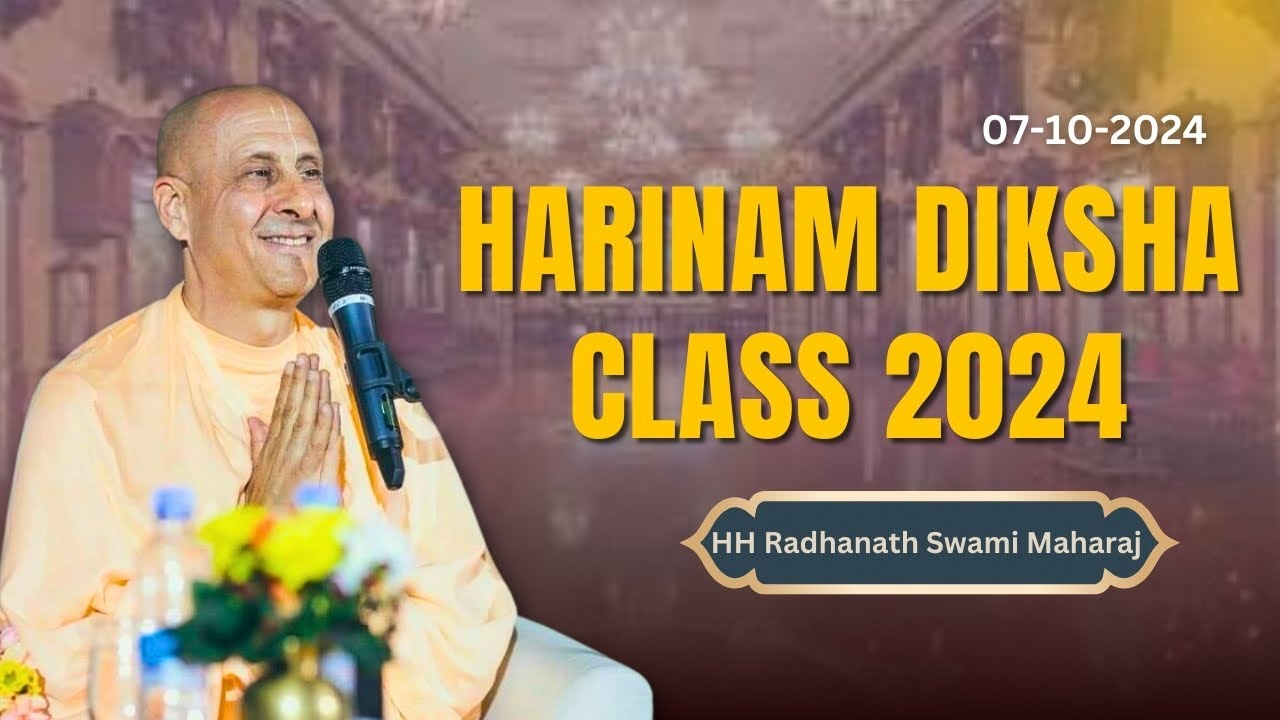 Harinam Diksha Class by HH Radhanath Swami Maharaj | ISKCON Chowpatty