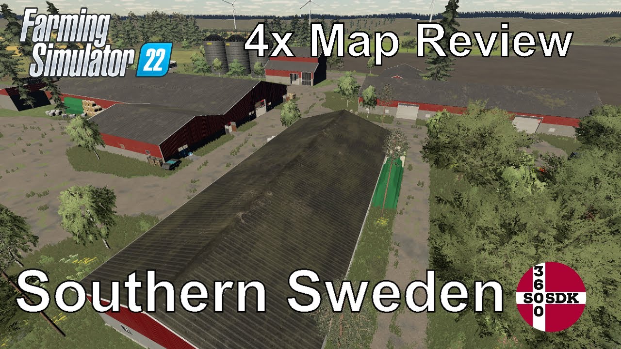 Southern Sweden Map Review. Dansk Farming Simulator 22