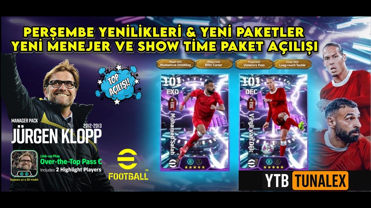 PERŞEMBE YENİLİKLERİ & YENİ PAKETLER & MENEJERLER  💣@efootball