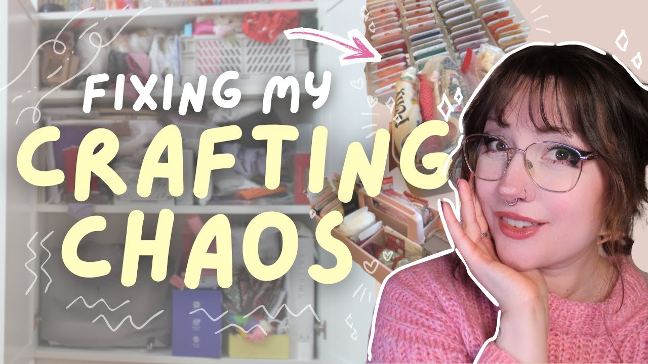 FINALLY Organizing My Chaotic Craft Cabinets & Going Through All Of My WIPs ♥ 2026 Reset! ♥  Shaiyeh