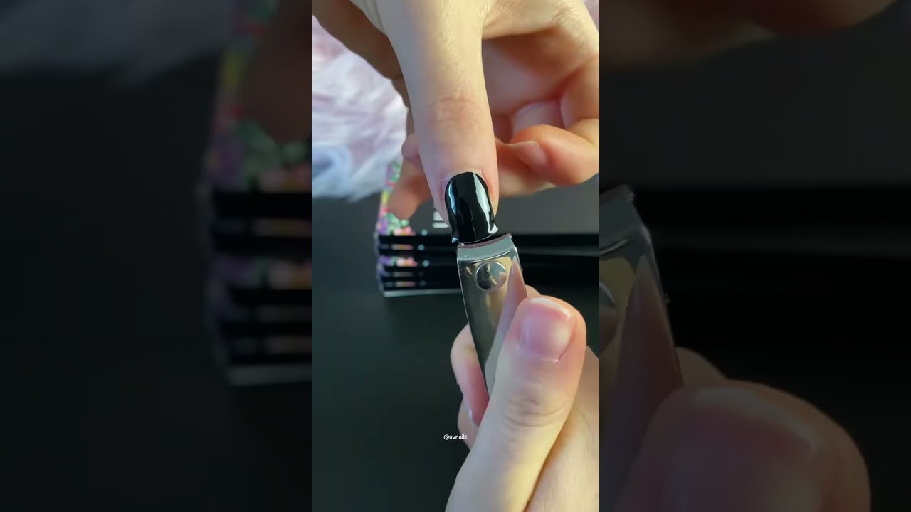 Midnight Black | Gel Nail Stickers #nails #nailtutorial #DIY #asmr #asmrsounds