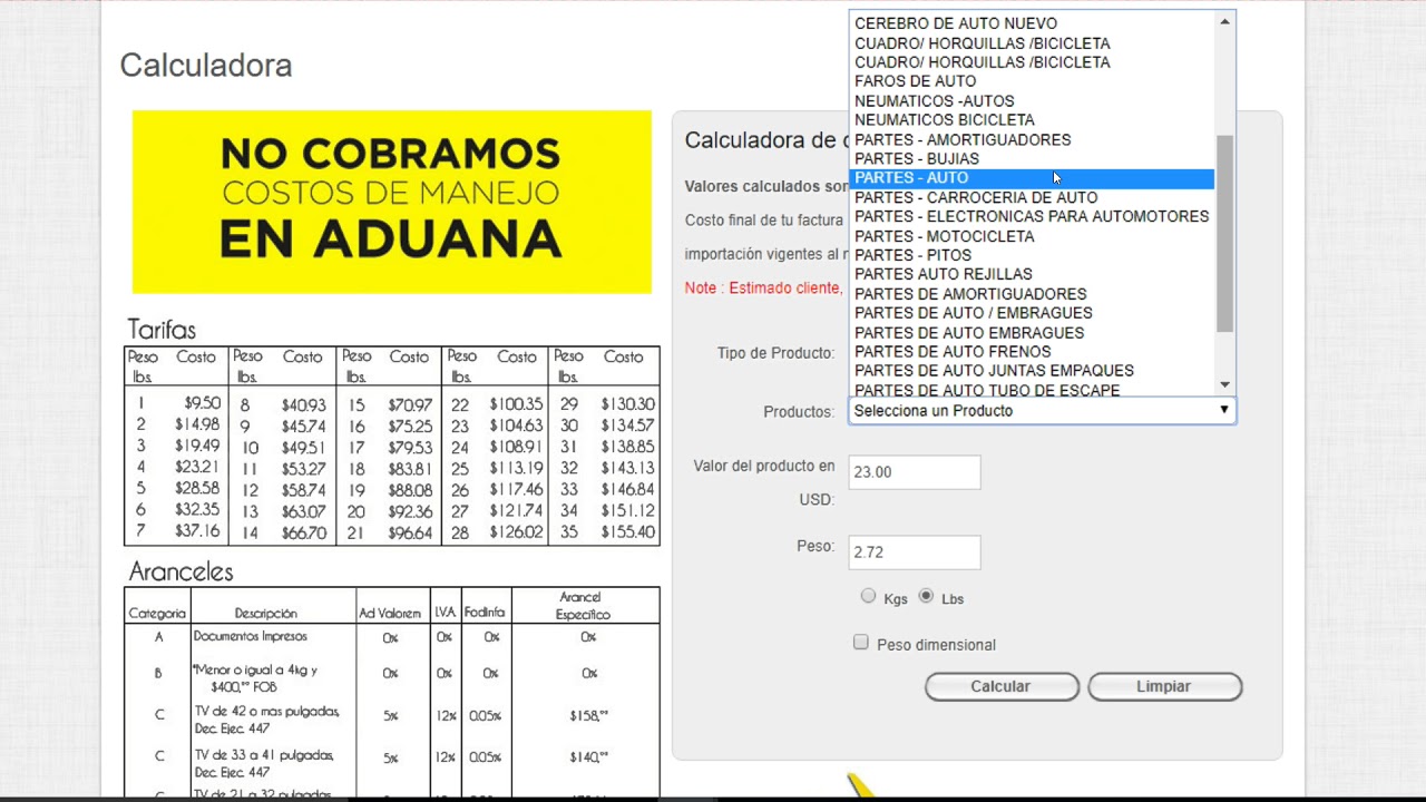 Compra Fuera de la Categor&iacute;a B (4x4), Mis Experiencias con Courier
