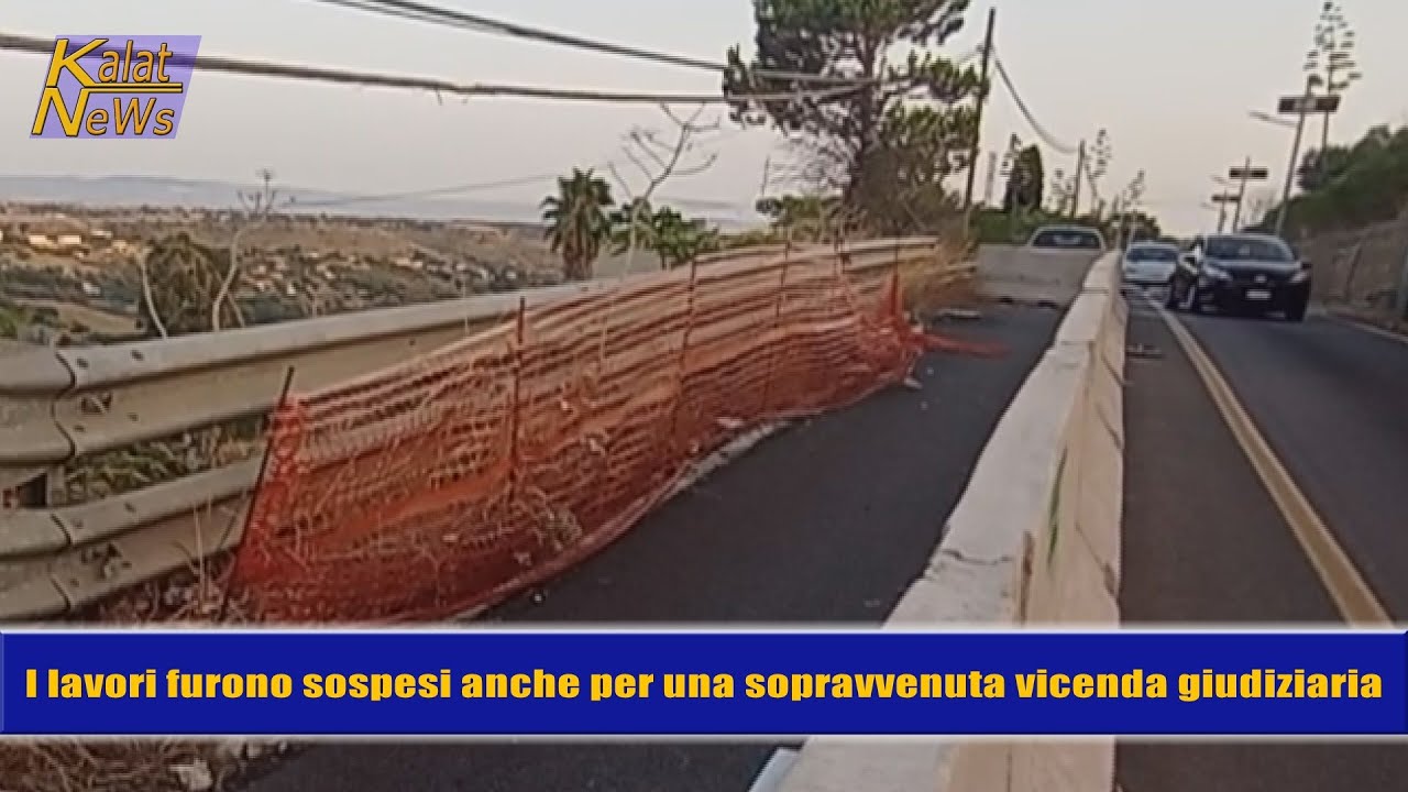 Caltagirone, Balatazze da 5 anni un'interruzione con restringimento pericoloso della carreggiata