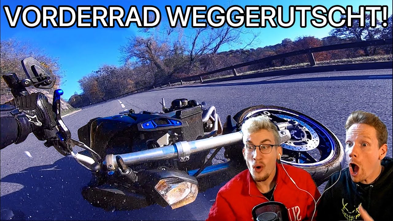 DAVID UND SÖREN REAGIEREN AUF MOTORRAD FAILS UND CRASHES