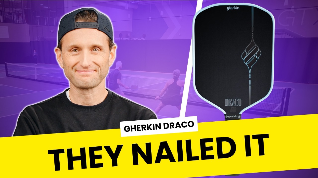 Gherkin Draco Review: $162 Power Paddle That Delivers | Pickleball Paddle Review
