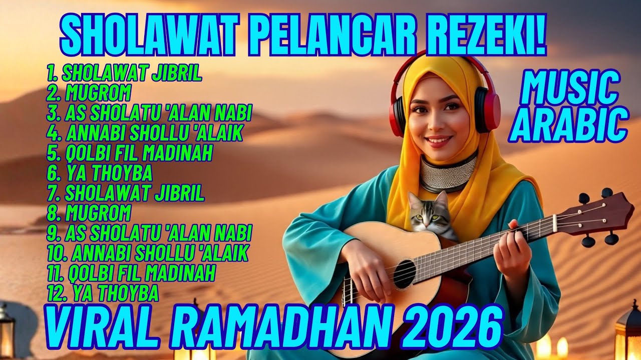VIRAL TERBARU! Sholawat Arabic Suno Bikin MERINDING 😭 Sholawat Jibril – Qolbi Fil Madinah Full Album