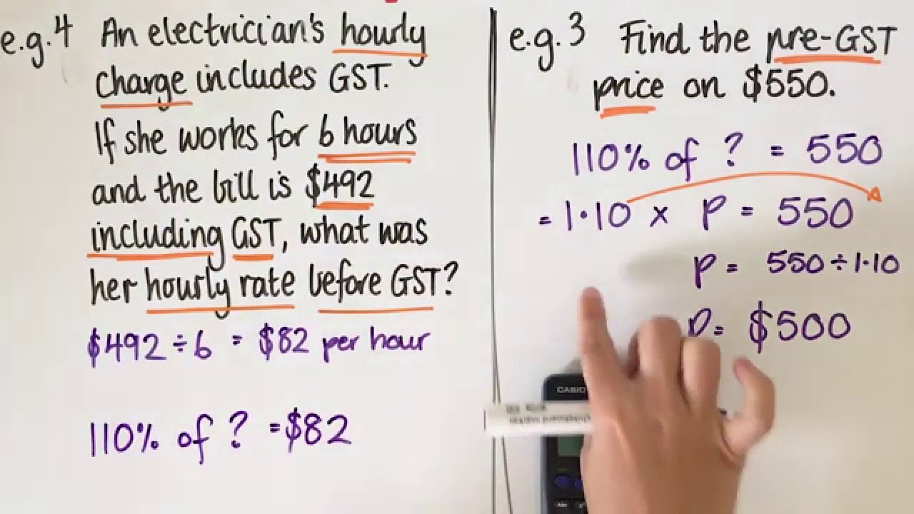 Financial Maths │GST (Goods and Services Tax)