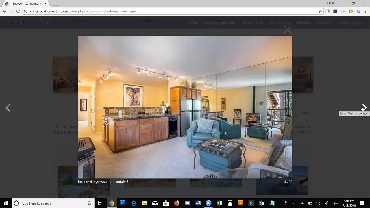 Reno Web Design for JackiesVacationRentals.com