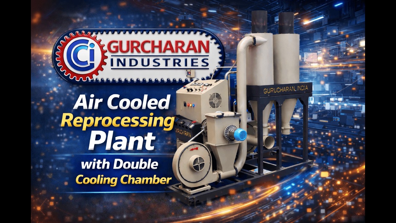 AIR COOLED REPROCESSING PLANT WITH DIE FACE CUTTER #recycle # WASTE MANAGEMENT # WASTE CONVERTER