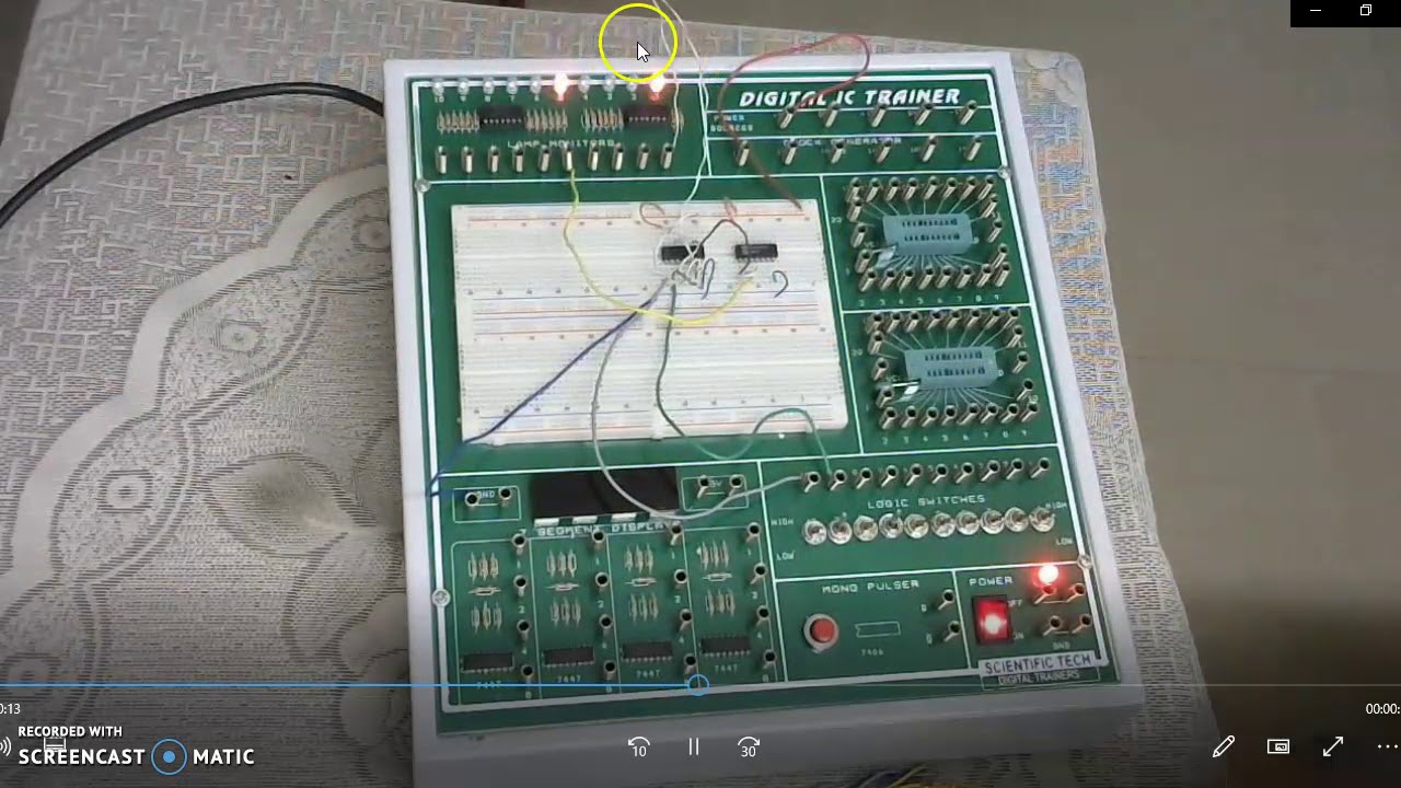 DCP Lab 20    Half Subtractor using Universal Gates