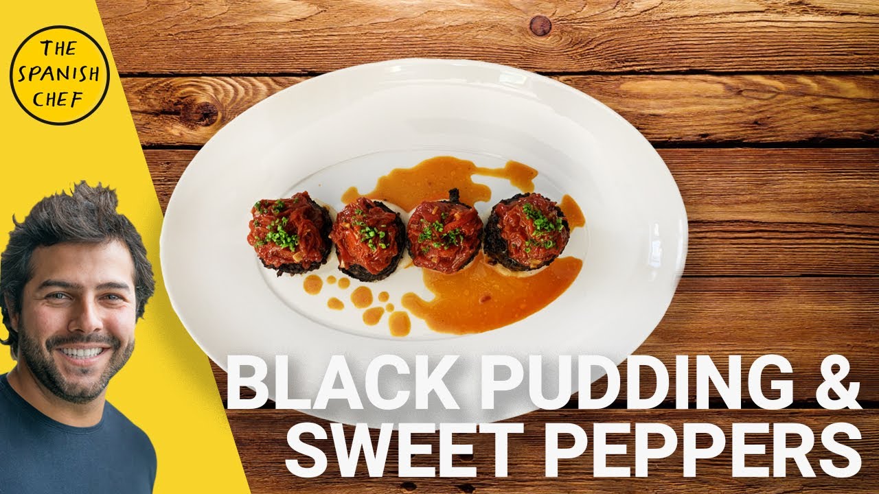 Morcilla con Piquillos | Black Pudding with Sweet Peppers