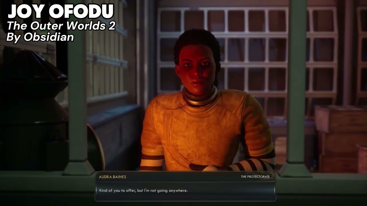 The Outer Worlds 2 By Obsidian - Audra Baines Voiced by Voice Actor Joy Ofodu