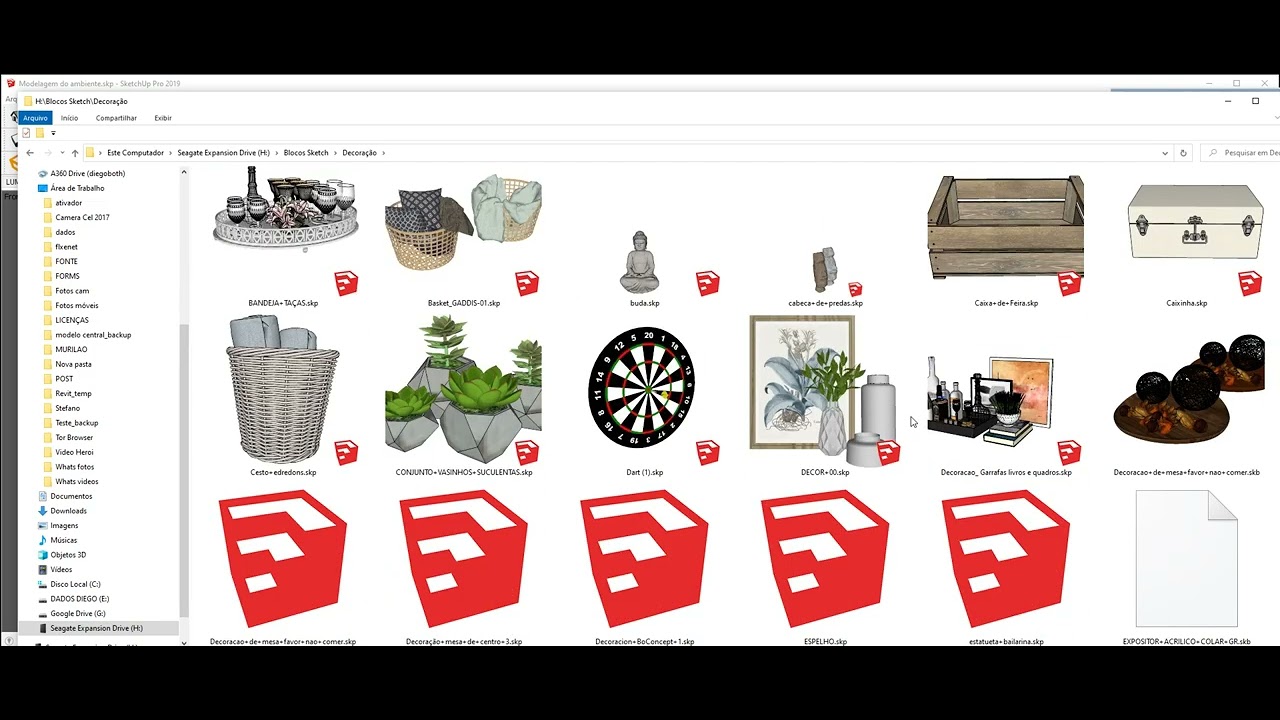 4   MODELAGEM - INSERINDO MÓVEIS E DECORAÇÃO NO SKETCHUP