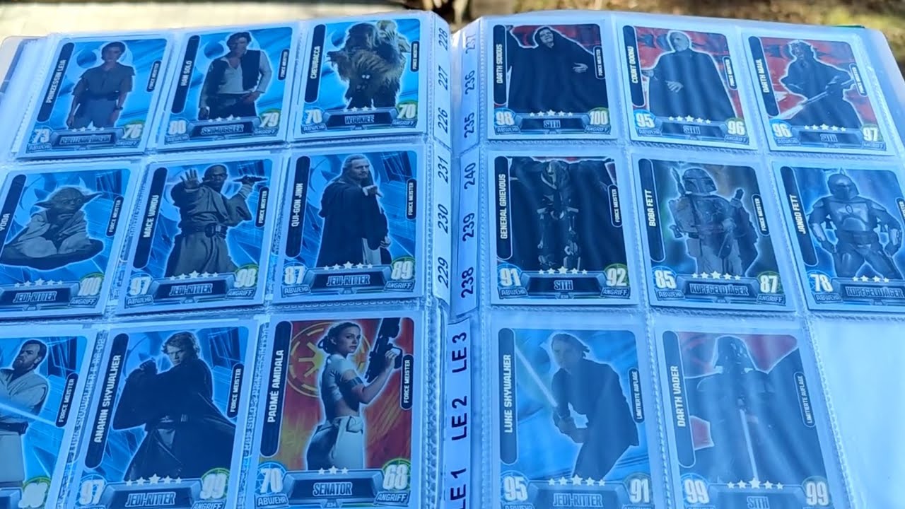 FORCE ATTAX Movie Serie 2 Mappen Showcase // alle Karten inkl. Le's StarWars