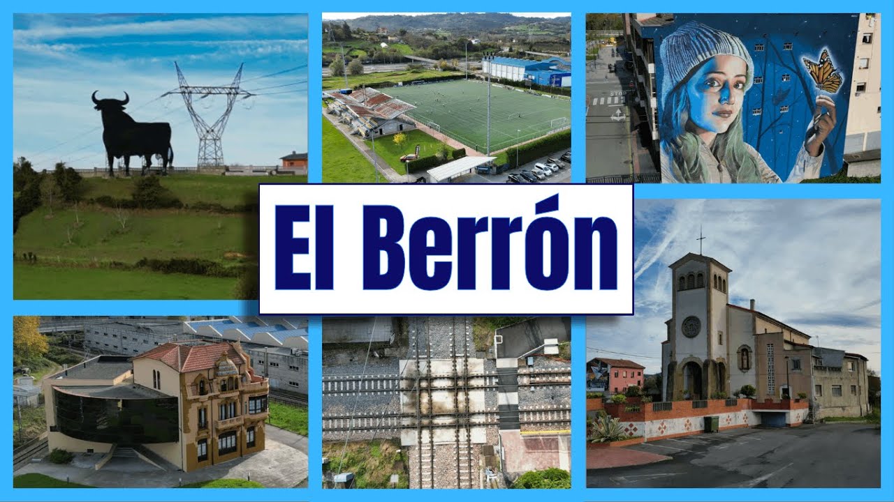 EL BERR&Oacute;N (SIERO - ASTURIAS) A VISTA DE DRON [4K]