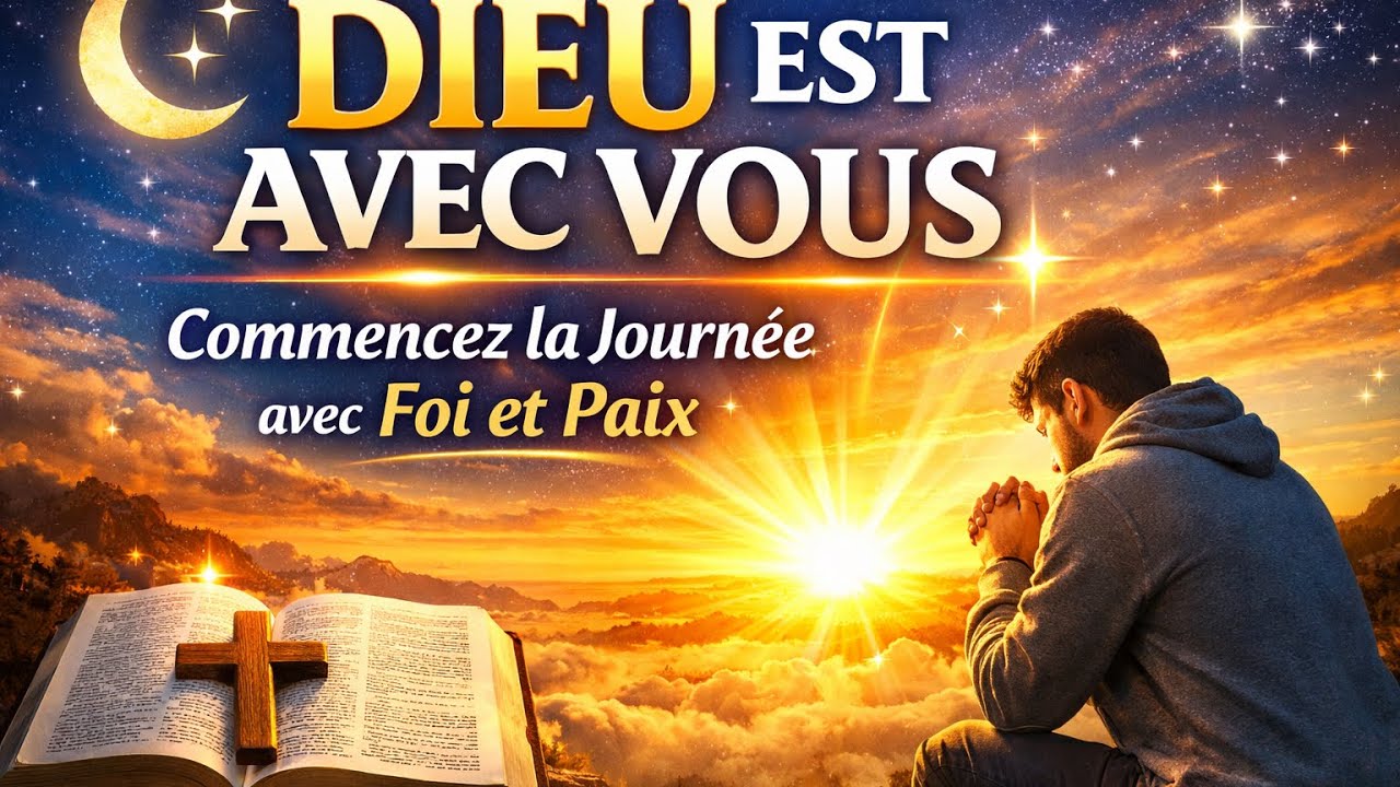 DIEU EST AVEC VOUS 🌙 Commencez la Journée avec Foi et Paix ✨