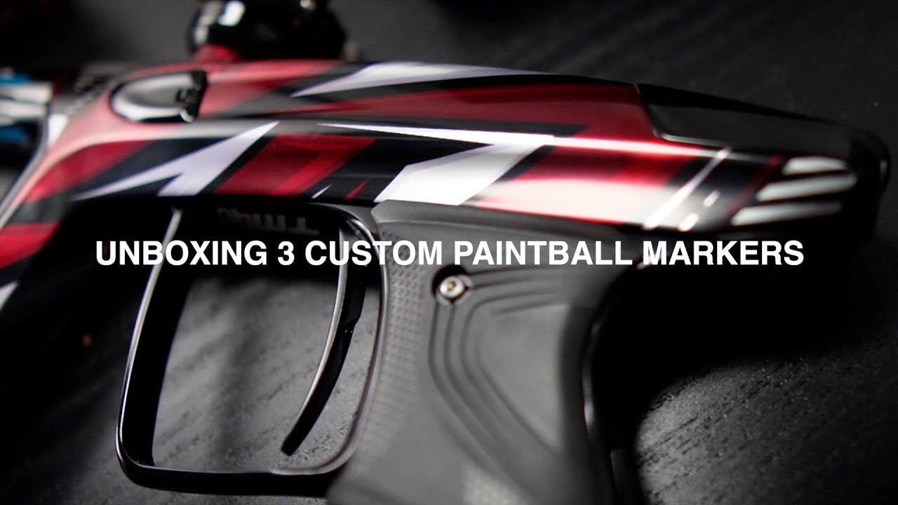 UNBOXING 3 CUSTOM PAINTBALL MARKERS // SHORT DAY IN THE LIFE