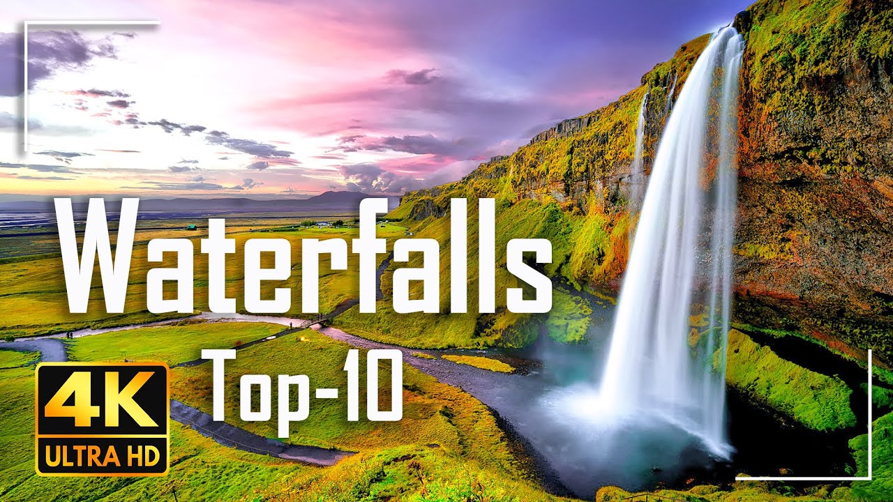 Top 10 Waterfall in the World 4K Video Ultra HD | Cinematic Travel Video
