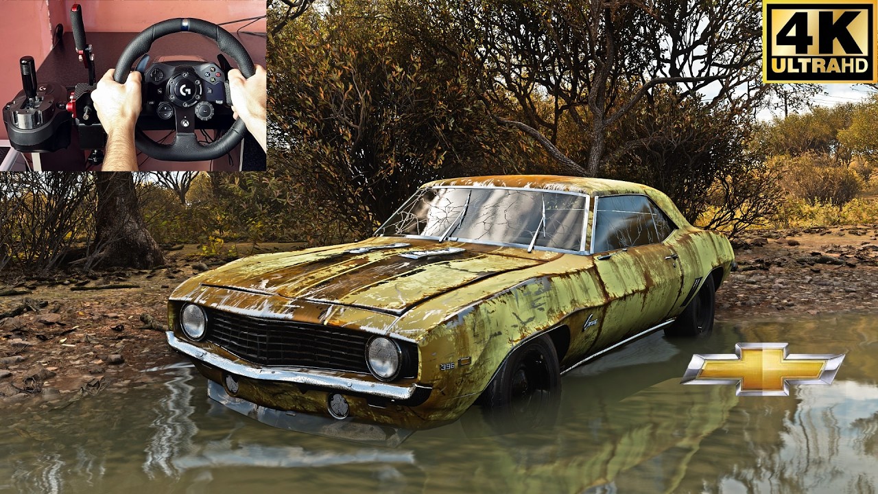 Rebuilding Chevrolet Camaro SS 1969 | Forza Horizon 5 Steering Wheel Gameplay