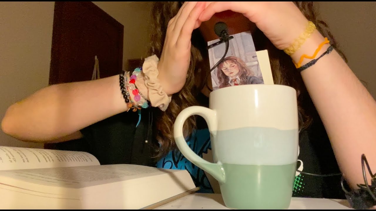 asmr books, mouth sounds, whispering, inaudible, tapping