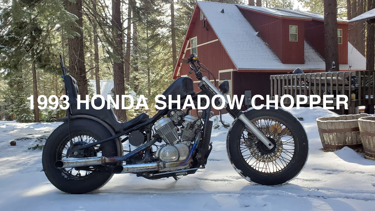 My 1993 Honda Shadow VLX 600 Chopper 