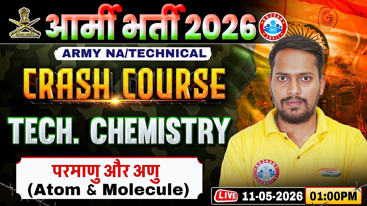 Army NA Tech Chemistry Class | Tech Chemistry Crash Course Class 01 | Atom & Molecule | Che For Army