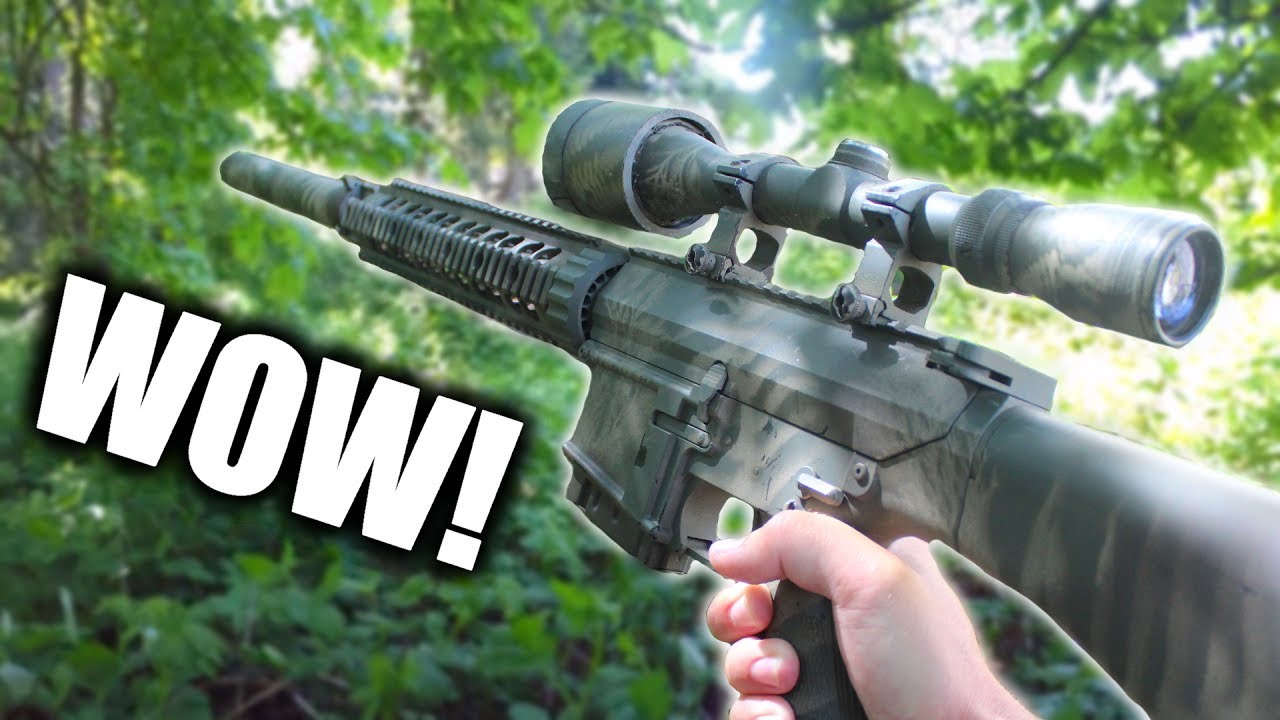 This Airsoft gun runs the field!