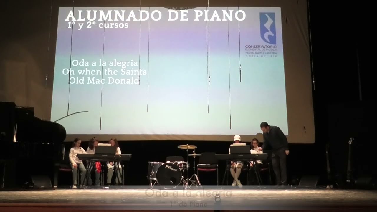 Alumnado de 1º y 2º de Piano (Conservatorio de Coria)
