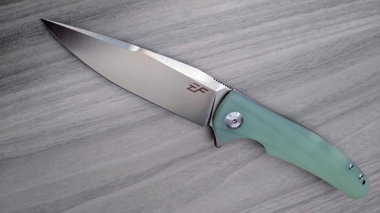 Eafengrow EF957 - D2 steel in Jade G10.