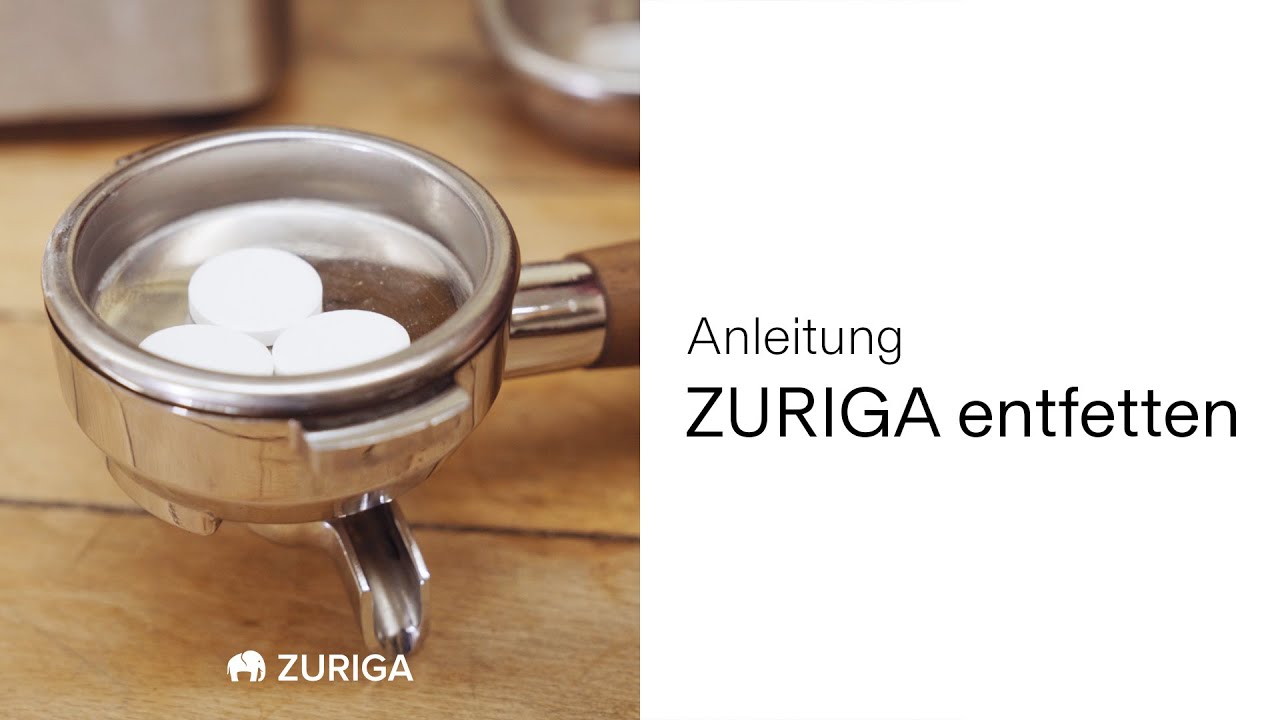 Entfetten einer ZURIGA Siebtr&auml;germaschine | ZURIGA &ndash; Schweizer Espressomaschine f&uuml;r zu Hause