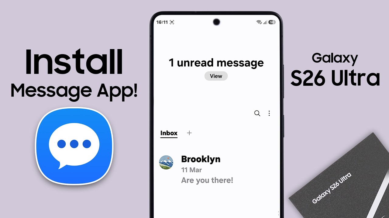 Samsung S26 Ultra: Как установить приложение Samsung Messages!