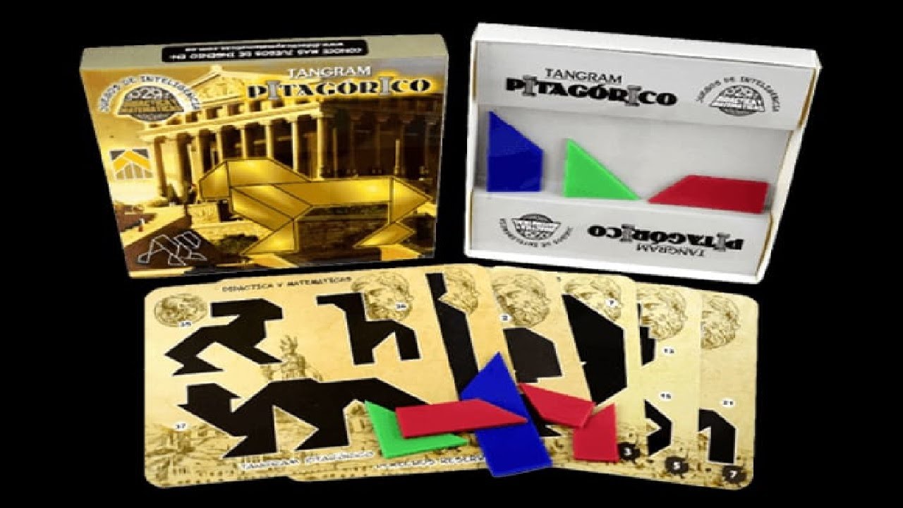 TANGRAM PITAGÓRICO (8 piezas): TODAS LAS FIGURAS. PROFE CARLOS.