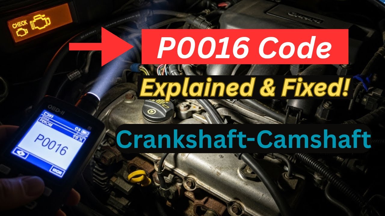 P0016 Code Explained & Fixed!  Crankshaft Camshaft Correlation Bank 1 Sensor A