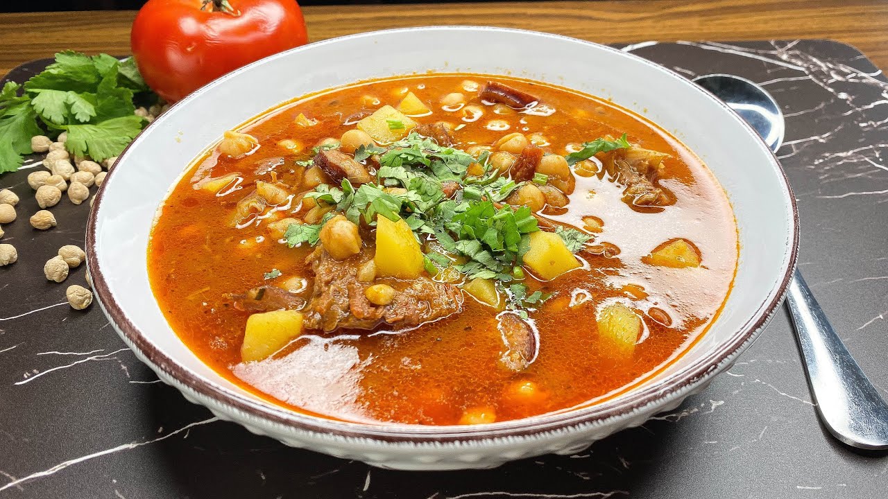 Суп с колбаской чоризо и нутом в испанском стиле. Очень вкусный рецепт!  Вот это Кухня!