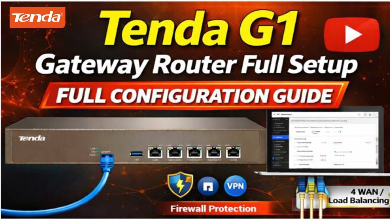 Tenda G1 ENTERPRISE GATEWAY ROUTER | Setup | configuration | Access control | How to configure G1 