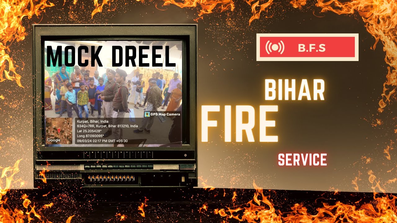 Fire mock Dreel/bihar villages mock Dreel/#biharfireservice #biharfire #firefighter
