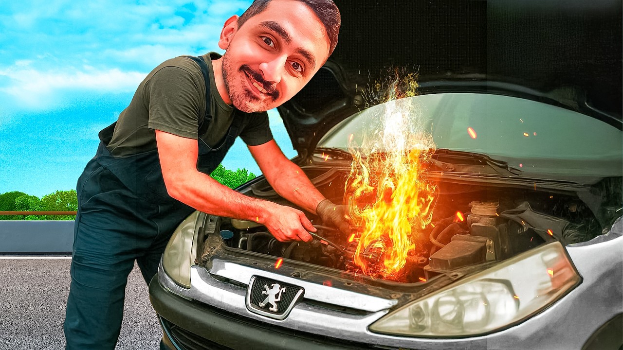 دینام ماشین آتیش گرفت 😐