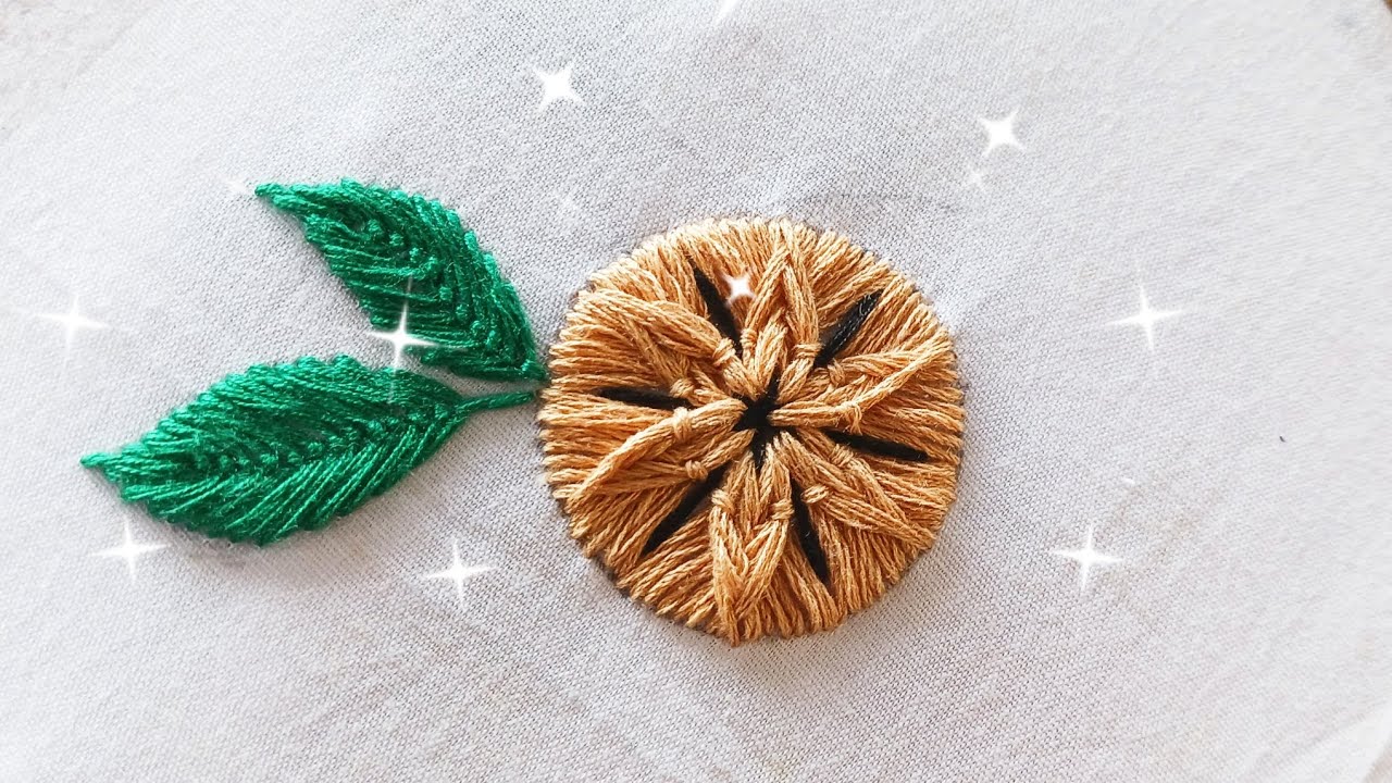 Circular Texture Hand Embroidery Design|3D Round Pattern Tutorial |New Aesthetic Circular embroidery