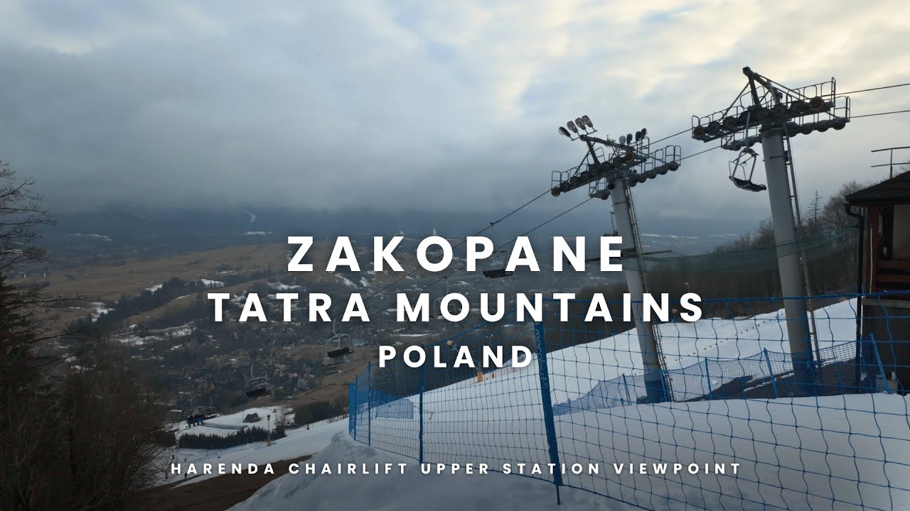 Zakopane | Tatra Mountains | Poland | Harenda chairlift upper station viewpoint | 4K 60 FPS