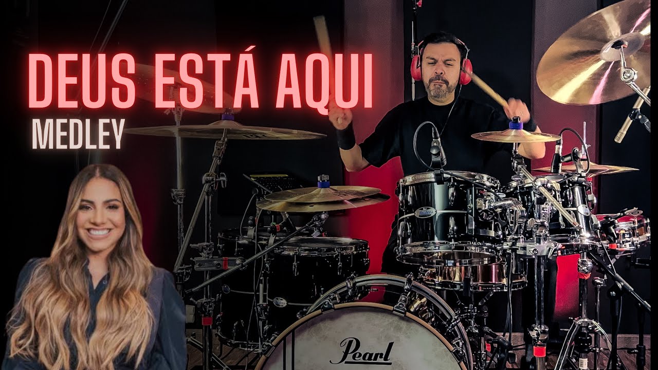 Deus Está Aqui (Medley) - Gabriela Rocha #jcbatera #drumcover
